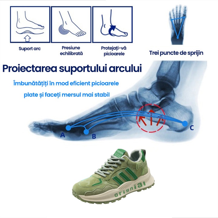 [⏰50% REDUCERE ASTĂZI - NU O RATA!] 🔥 Pantofi de mers pentru bărbați, de marcă 👞 Design ergonomic cu suport pentru arcul plantar pentru mers fără durere ✅ Cusuți manual