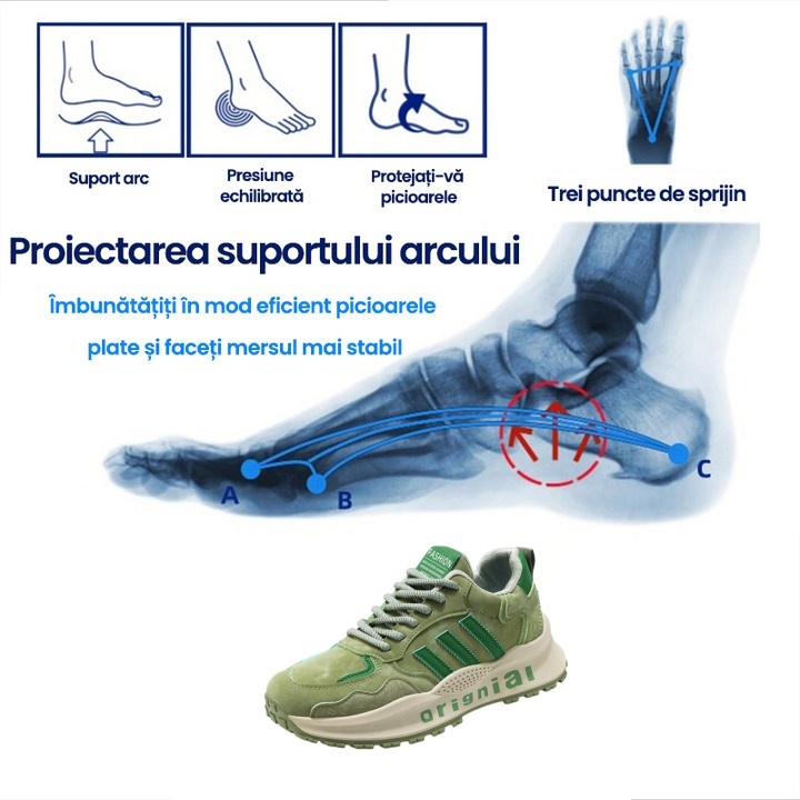 [⏰50% REDUCERE ASTĂZI - NU O RATA!] 🔥 Pantofi de mers pentru bărbați, de marcă 👞 Design ergonomic cu suport pentru arcul plantar pentru mers fără durere ✅ Cusuți manual