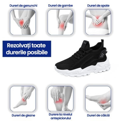 [🔥Astăzi 50% reducere - Nu-l ratați] Pantofi ortopedici de damă cu design ergonomic 👞Talpă respirabilă, anti-alunecare ✅Suport arc: mers confortabil