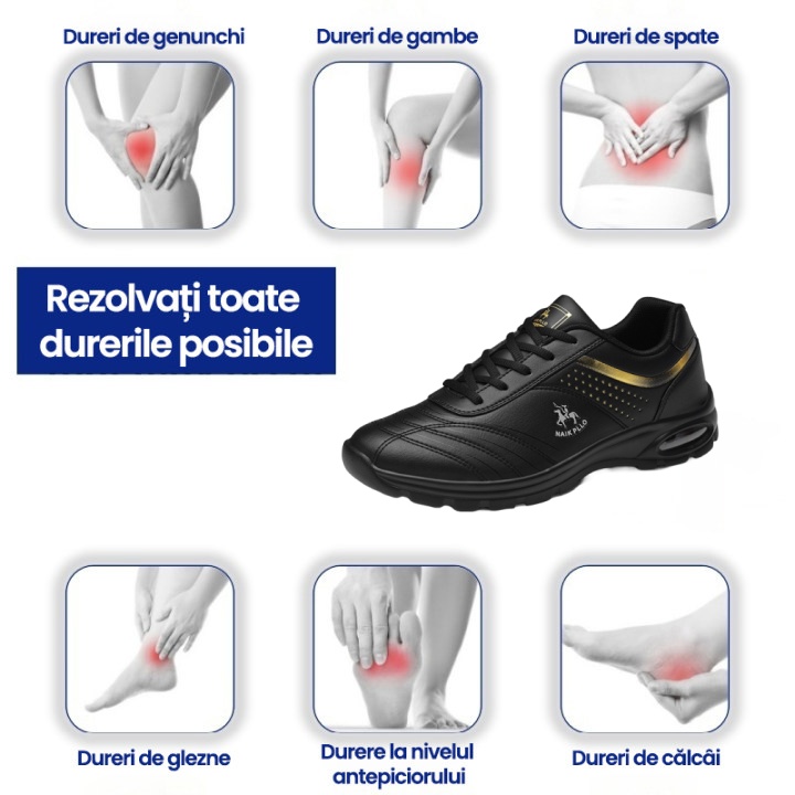 [50% reducere azi - nu ratați] 🔥 Pantofi de mers cu design ergonomic 👞Cusuti manual - impermeabili și anti-alunecare ✅ Suport arc pentru mers confortabil