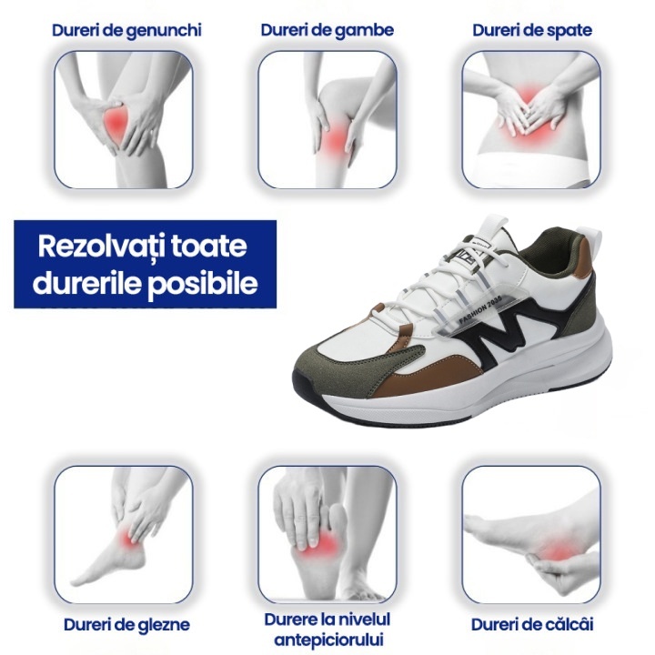 [50% reducere azi - nu ratați] 🔥 Pantofi de mers cu design ergonomic 👞Cusuti manual - impermeabili și anti-alunecare ✅ Suport arc pentru mers confortabil