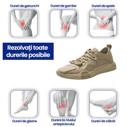 [50% reducere azi - nu ratați] 🔥 Pantofi de mers cu design ergonomic 👞Cusuti manual - impermeabili și anti-alunecare ✅ Suport arc pentru mers confortabil