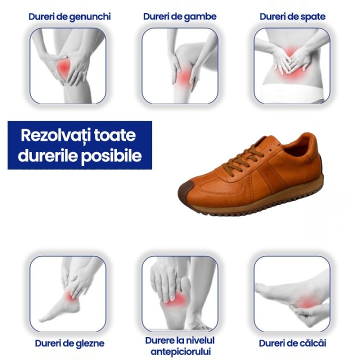 (🎉50% reducere azi, nu ratați) 🐂 Pantofi ortopedici pentru bărbați din piele de vițel australiană 👞Cusuți manual, impermeabili și anti-alunecare ✅Suport arc - mers confortabil