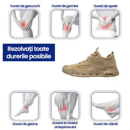 [Ultima zi cu 50% reducere - nu o ratați] 🔥 Pantofi de mers cu design ergonomic 👞 Cusuți manual - respirabili, impermeabili ✅ Suport pentru bolta plantară, mers confortabil