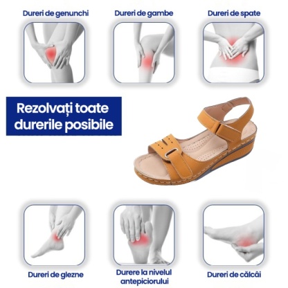 (⏰Reducerea de astăzi la jumătate de preț - nu ratați) Sandale ortopedice cu design ergonomic, talpă anti-alunecare ✅ Suport arc, mers confortabil