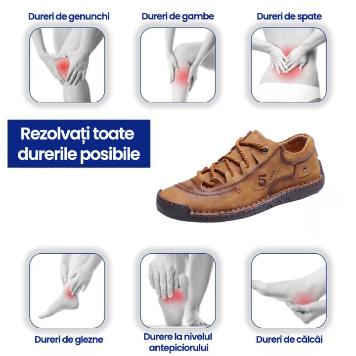 (🎉50% reducere în ultima zi, nu o ratați) 🐂 Pantofi casual din piele de vițel australiană 👞Cusuți manual - respirabili, impermeabili ✅Suport pentru bolta plantară - mers confortabil