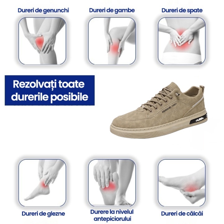 [50% reducere azi - nu ratați] 🔥 Pantofi de mers cu design ergonomic 👞Cusuti manual - impermeabili și anti-alunecare ✅ Suport arc pentru mers confortabil