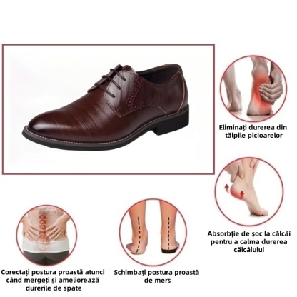 (🎉Reducere de 50% astăzi - ofertă limitată) Pantofi noi din piele pentru bărbați 2025👞Suport arc, mers confortabil (✅Eficacitate: ameliorează durerile de picioare)