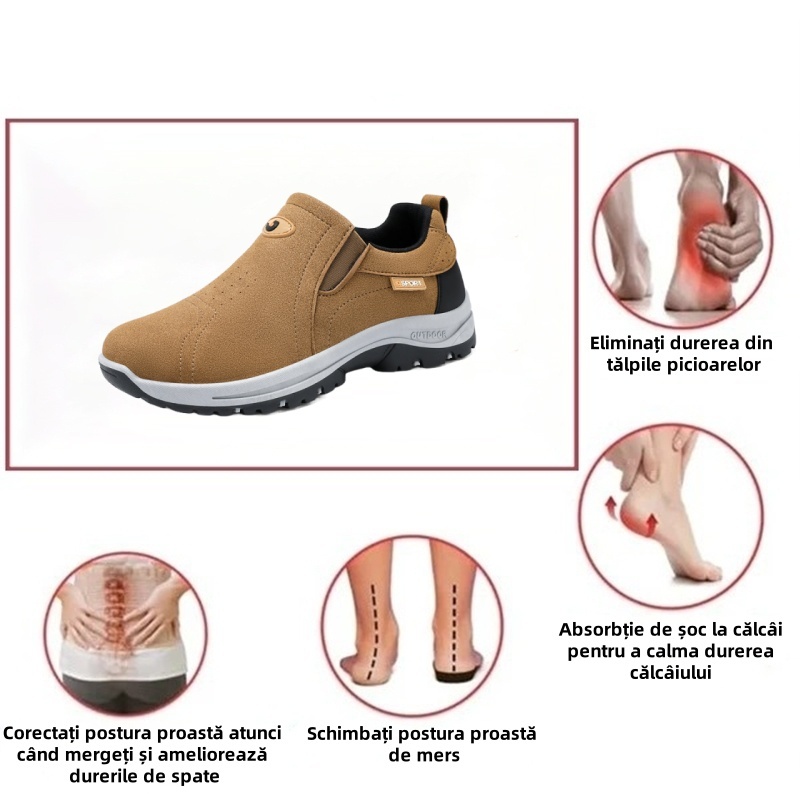 [Vânzarea de astăzi la jumătate de preț - nu o ratați] Noi pantofi ortopedici pentru bărbați adoptă un design ergonomic - ameliorează eficient durerea de mers 👞Mersul este mai confortabil