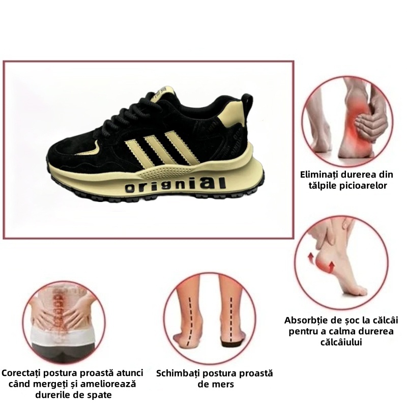 (🎉Reducere de 50% la reducere de primăvară - ofertă pe perioadă limitată) Pantofi ortopedici de bărbați ergonomici, cusuți manual ✅ Mersul confortabil, calmarea durerii 👞