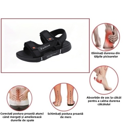 [🎁Jumătate de preț astăzi - Nu ratați] Sandale ortopedice cu design ergonomic - Mers fără durere 👞 Suportul arcului face mersul mai confortabil
