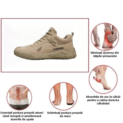 (🎉 50% reducere astăzi - ofertă pe timp limitat, nu o ratați) Pantofi ortopedici pentru bărbați ergonomici - suport pentru arc, cusute manual pentru o experiență confortabilă de mers 👞