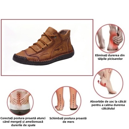 (🎉 50% reducere astăzi - ofertă pe timp limitat, nu o ratați) - Pantofi ortopedici autentici din piele de vițel australiană - Cusați manual pentru o plimbare confortabilă👞