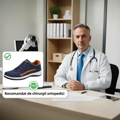 [Ofertă de astăzi la jumătate de preț - nu o ratați] Pantofi casual pentru bărbați cu design ergonomic - ameliorează eficient durerile de mers 👞Cusute manual, confortabile pentru mers