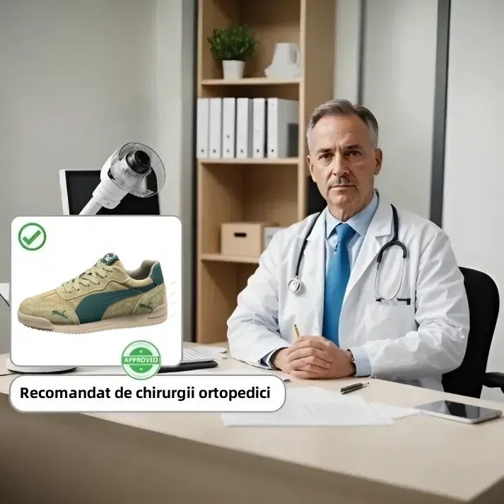 [⏰ Ultima zi cu 70% reducere - Nu o ratați!] 🔥 Pantofi de mers pentru bărbați 👞 Design ergonomic cu suport pentru arcul plantar pentru mers fără durere ✅ Cusuți manual
