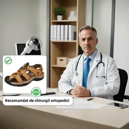 [🎁Jumătate de preț astăzi, nu-l ratați] Sandale ortopedice cu design ergonomic: mers fără durere👞 Faceți mersul mai confortabil (piele de vițel + cusute manual)