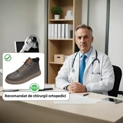 (🎉Reducere de primăvară 50%, se încheie în curând) - Pantofi ortopedici pentru bărbați din piele de vițel australiană ✅Blanț din spumă cu memorie ecologică: confort la mers, elimină durerea în 7 zile