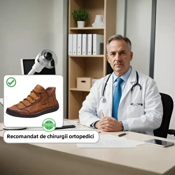 (🎉 50% reducere astăzi - ofertă pe timp limitat, nu o ratați) - Pantofi ortopedici autentici din piele de vițel australiană - Cusați manual pentru o plimbare confortabilă👞