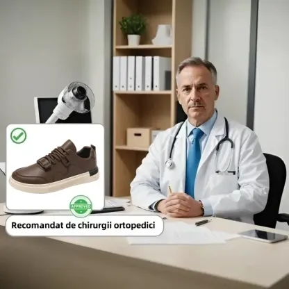 (🎉Promoția de astăzi la jumătate de preț, care se încheie în curând) - Pantofi ortopedici pentru bărbați din piele de vițel australiană 👞Cusute manual - Mers confortabil ✅ Suport arc