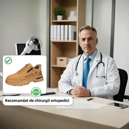 [50% reducere azi - nu ratați] 🔥 Pantofi de mers cu design ergonomic 👞Cusuti manual - impermeabili și anti-alunecare ✅ Suport arc pentru mers confortabil