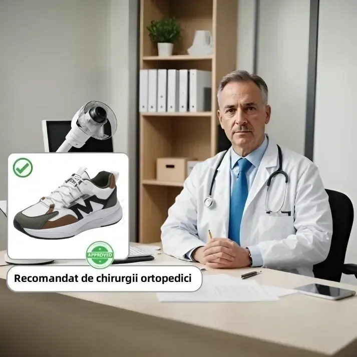 [50% reducere azi - nu ratați] 🔥 Pantofi de mers cu design ergonomic 👞Cusuti manual - impermeabili și anti-alunecare ✅ Suport arc pentru mers confortabil