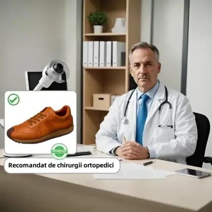 (🎉50% reducere azi, nu ratați) 🐂 Pantofi ortopedici pentru bărbați din piele de vițel australiană 👞Cusuți manual, impermeabili și anti-alunecare ✅Suport arc - mers confortabil