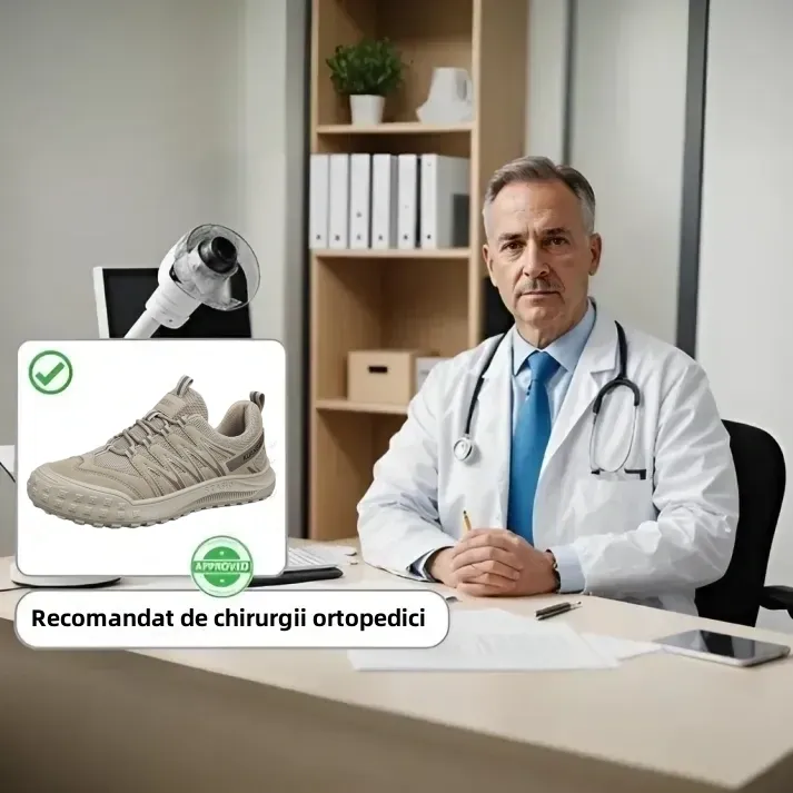 [Reducere 50% astăzi - nu o ratați] 🔥 Pantofi de mers cu design ergonomic 👞 Cusuți manual - impermeabili și antiderapanți ✅ Suport pentru bolta plantară pentru mers confortabil