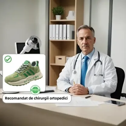 [⏰50% REDUCERE ASTĂZI - NU O RATA!] 🔥 Pantofi de mers pentru bărbați, de marcă 👞 Design ergonomic cu suport pentru arcul plantar pentru mers fără durere ✅ Cusuți manual