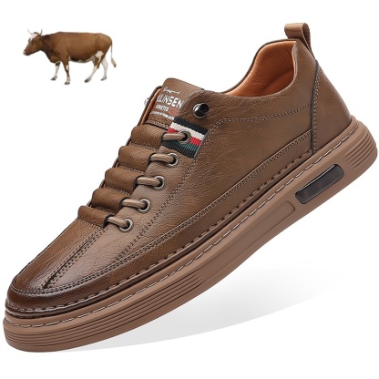 [⏰ Ultima zi pentru a te bucura de o reducere de 70% - nu rata ocazia!] 🐂Pantofi de mers pentru bărbați din piele de vițel australiană 👞 ✅ Ameliorează durerea și mergi confortabil