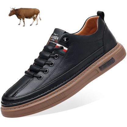 [⏰ Ultima zi pentru a te bucura de o reducere de 70% - nu rata ocazia!] 🐂Pantofi de mers pentru bărbați din piele de vițel australiană 👞 ✅ Ameliorează durerea și mergi confortabil