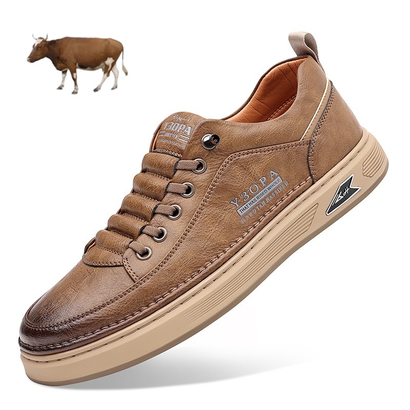 [⏰ Ultima zi pentru a te bucura de o reducere de 70% - nu rata ocazia!] 🐂Pantofi de mers pentru bărbați din piele de vițel australiană 👞 ✅ Ameliorează durerea și mergi confortabil