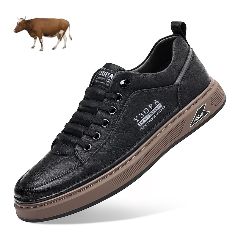 [⏰ Ultima zi pentru a te bucura de o reducere de 70% - nu rata ocazia!] 🐂Pantofi de mers pentru bărbați din piele de vițel australiană 👞 ✅ Ameliorează durerea și mergi confortabil