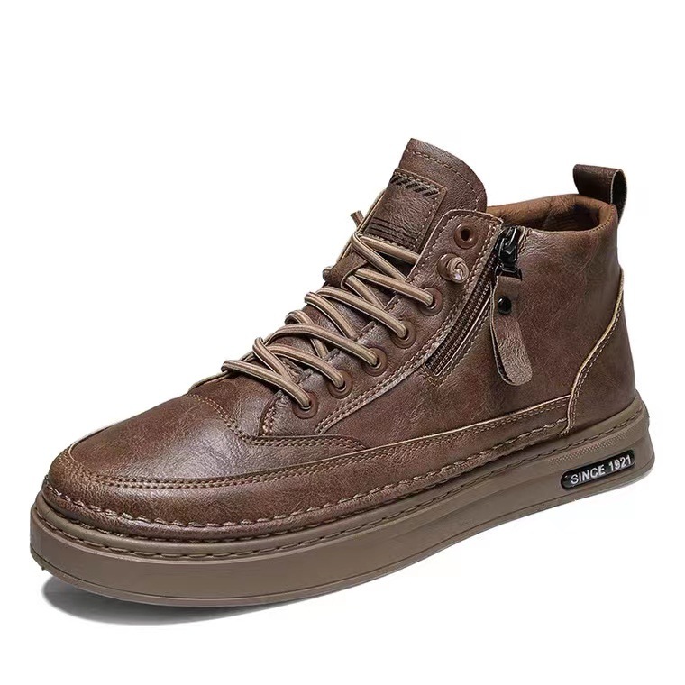 (🎉50% reducere astăzi, nu o ratați) 🐂 Pantofi ortopedici bărbătești din piele de vițel australiană 👞Cusuți manual, impermeabili și antiderapanți ✅Suport pentru bolta plantară - mers confortabil