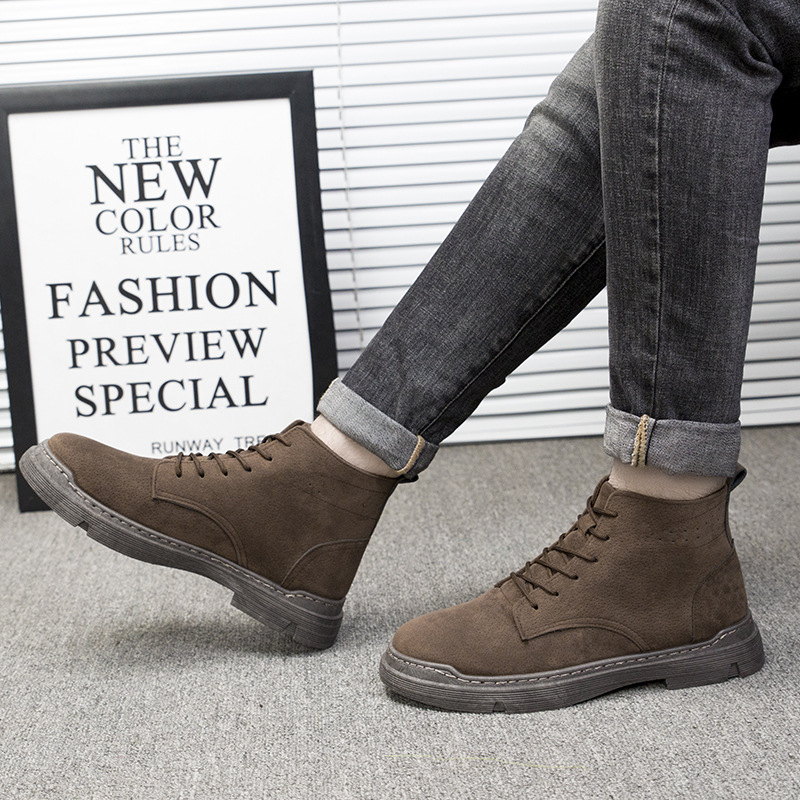 [Jumătate de preț astăzi - nu-l ratați] Cizmele Martin funcționale pentru bărbați adoptă un design ergonomic - ameliorează eficient durerile de mers👞Stil britanic, confortabil de mers