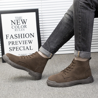 [Jumătate de preț astăzi - nu-l ratați] Cizmele Martin funcționale pentru bărbați adoptă un design ergonomic - ameliorează eficient durerile de mers👞Stil britanic, confortabil de mers