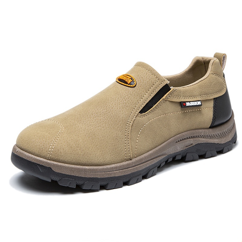 (🎉50% reducere azi, nu ratați) 🐂 Pantofi ortopedici pentru bărbați din piele de vițel australiană 👞Cusuți manual, impermeabili și anti-alunecare ✅Suport arc - mers confortabil