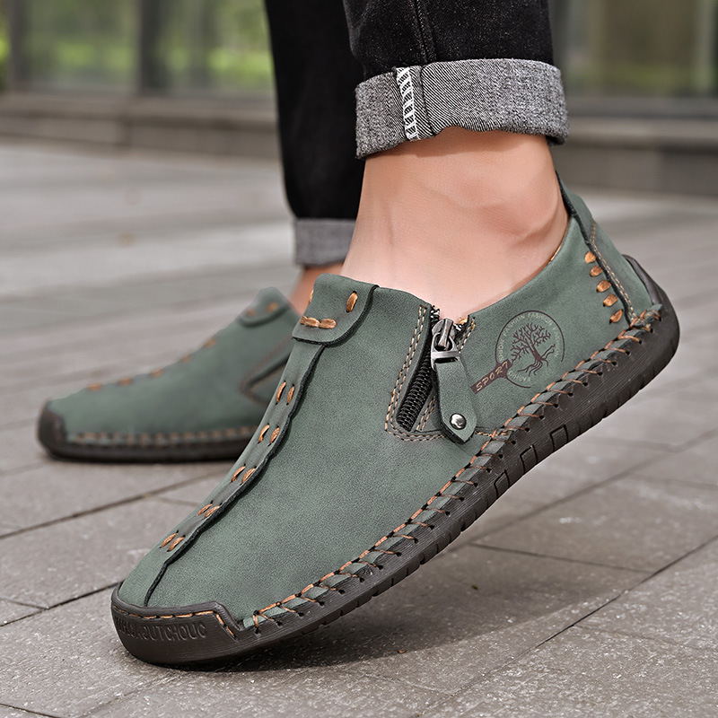 [🔥Jumătate de preț astăzi - nu-l ratați] Pantofi ortopedici din piele de vacă cu design ergonomic - design de susținere a arcului 👞Scăpați cu ușurință de durerile de picioare