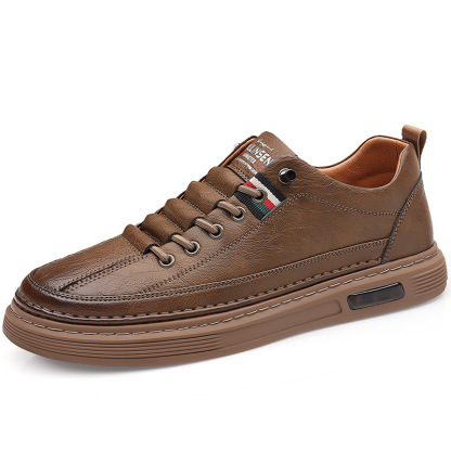(🎉 Ultima zi cu reducere de 70%, nu o ratați) 🐂 Pantofi ortopedici bărbătești din piele de vițel australiană 👞 Cusuți manual - respirabili, impermeabili ✅ Suport pentru bolta plantară - mers confortabil