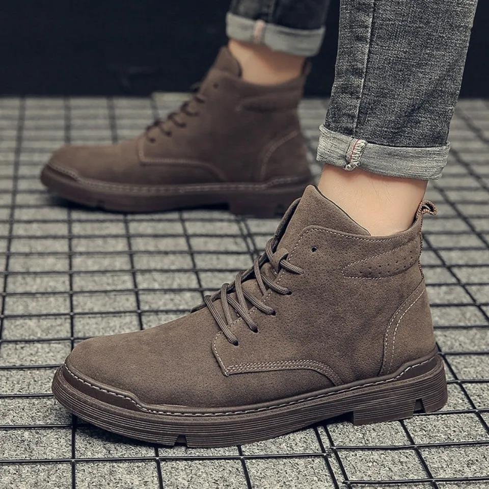 [Jumătate de preț astăzi - nu-l ratați] Cizmele Martin funcționale pentru bărbați adoptă un design ergonomic - ameliorează eficient durerile de mers👞Stil britanic, confortabil de mers