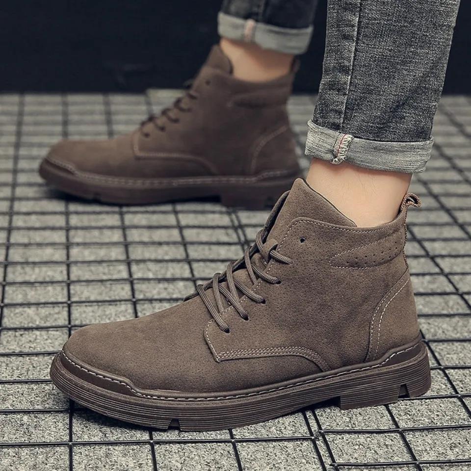 [Jumătate de preț astăzi - nu-l ratați] Cizmele Martin funcționale pentru bărbați adoptă un design ergonomic - ameliorează eficient durerile de mers👞Stil britanic, confortabil de mers