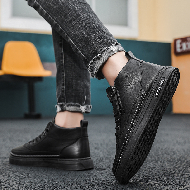 (🎉50% reducere astăzi, nu o ratați) 🐂 Pantofi ortopedici bărbătești din piele de vițel australiană 👞Cusuți manual, impermeabili și antiderapanți ✅Suport pentru bolta plantară - mers confortabil