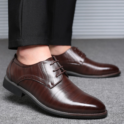 (🎉Reducere de 50% astăzi - ofertă limitată) Pantofi noi din piele pentru bărbați 2025👞Suport arc, mers confortabil (✅Eficacitate: ameliorează durerile de picioare)