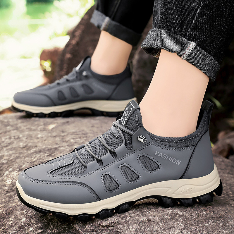 [⏰Ultima zi cu 50% reducere - nu rata ocazia!] 🔥 Pantofi de mers din piele de vacă pentru bărbați 👞 Cu suport pentru bolta plantară pentru mers fără durere ✅ Cusuți manual, confortabili și respirabili