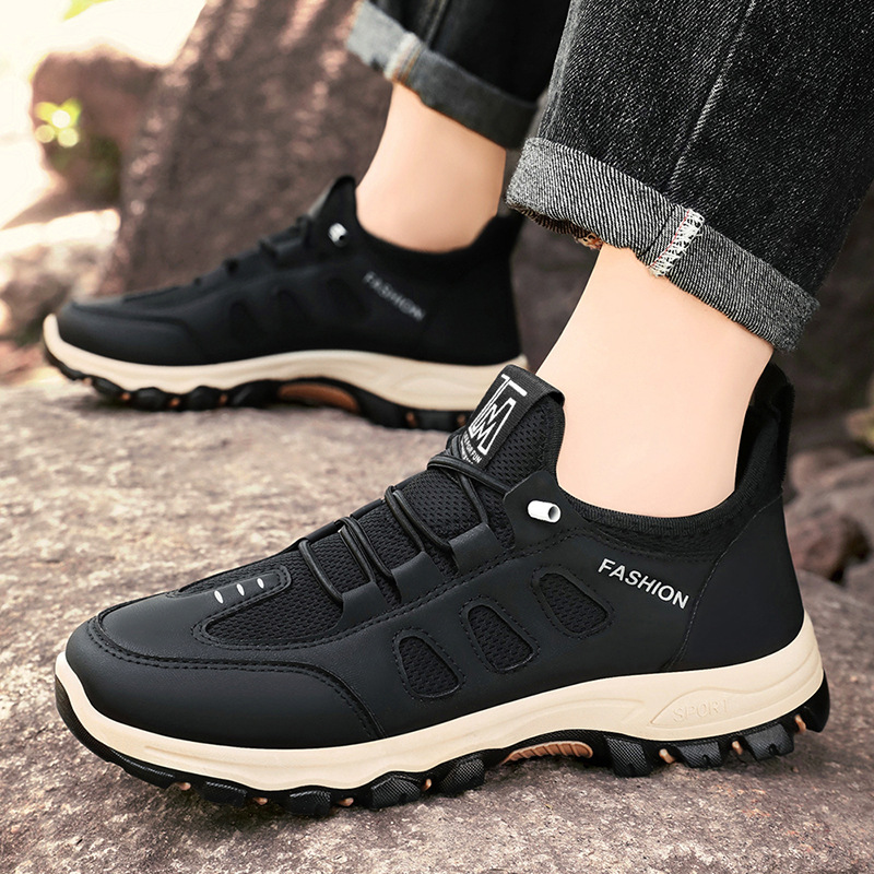 [⏰Ultima zi cu 50% reducere - nu rata ocazia!] 🔥 Pantofi de mers din piele de vacă pentru bărbați 👞 Cu suport pentru bolta plantară pentru mers fără durere ✅ Cusuți manual, confortabili și respirabili