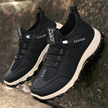 [⏰Ultima zi cu 50% reducere - nu rata ocazia!] 🔥 Pantofi de mers din piele de vacă pentru bărbați 👞 Cu suport pentru bolta plantară pentru mers fără durere ✅ Cusuți manual, confortabili și respirabili