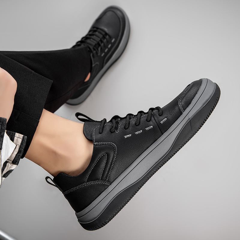 (🎉50% reducere azi, nu ratați) 🐂 Pantofi ortopedici pentru bărbați din piele de vițel australiană autentică 👞Cusute manual, impermeabile și anti-alunecare ✅Suport arc - mers confortabil