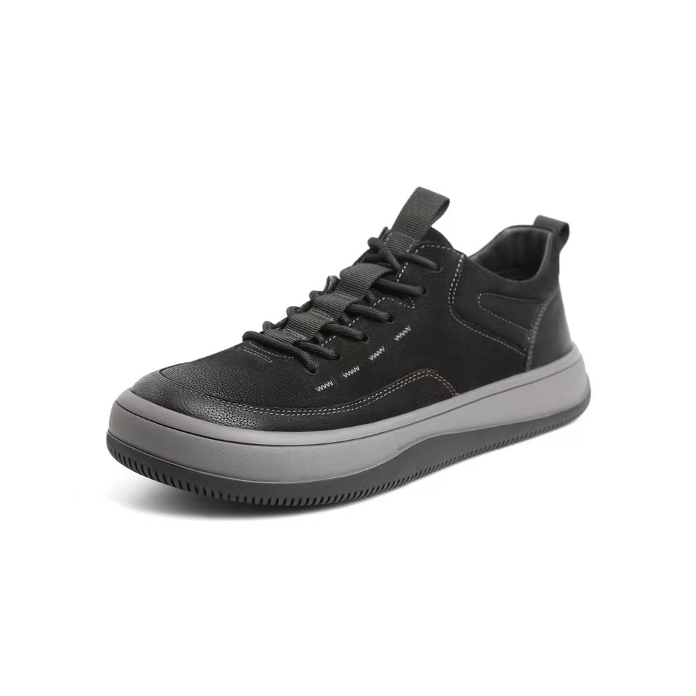 (🎉50% reducere azi, nu ratați) 🐂 Pantofi ortopedici pentru bărbați din piele de vițel australiană autentică 👞Cusute manual, impermeabile și anti-alunecare ✅Suport arc - mers confortabil