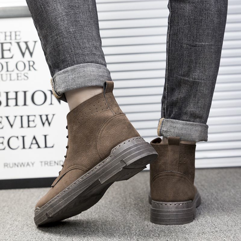 [Jumătate de preț astăzi - nu-l ratați] Cizmele Martin funcționale pentru bărbați adoptă un design ergonomic - ameliorează eficient durerile de mers👞Stil britanic, confortabil de mers