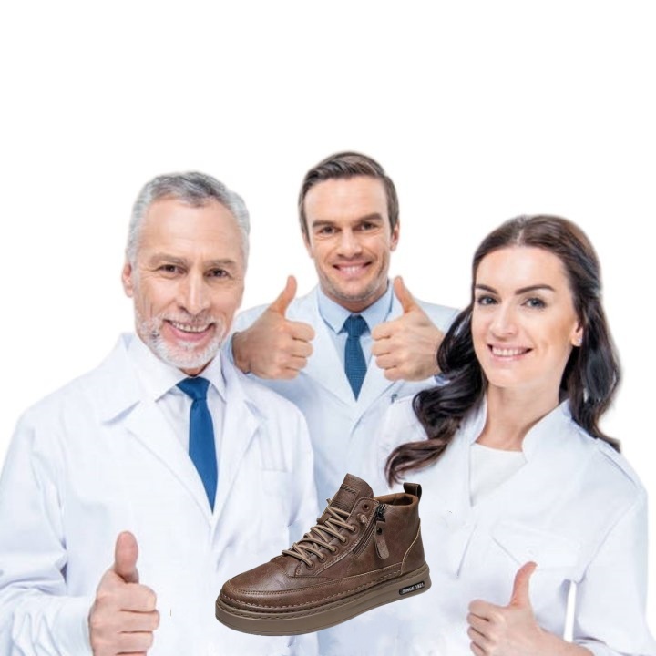(🎉50% reducere astăzi, nu o ratați) 🐂 Pantofi ortopedici bărbătești din piele de vițel australiană 👞Cusuți manual, impermeabili și antiderapanți ✅Suport pentru bolta plantară - mers confortabil