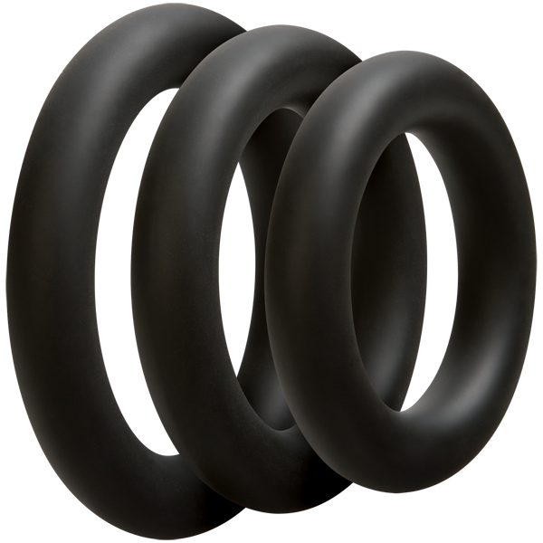 OptiMALE 3 Cock and Ball Ring Set THICK